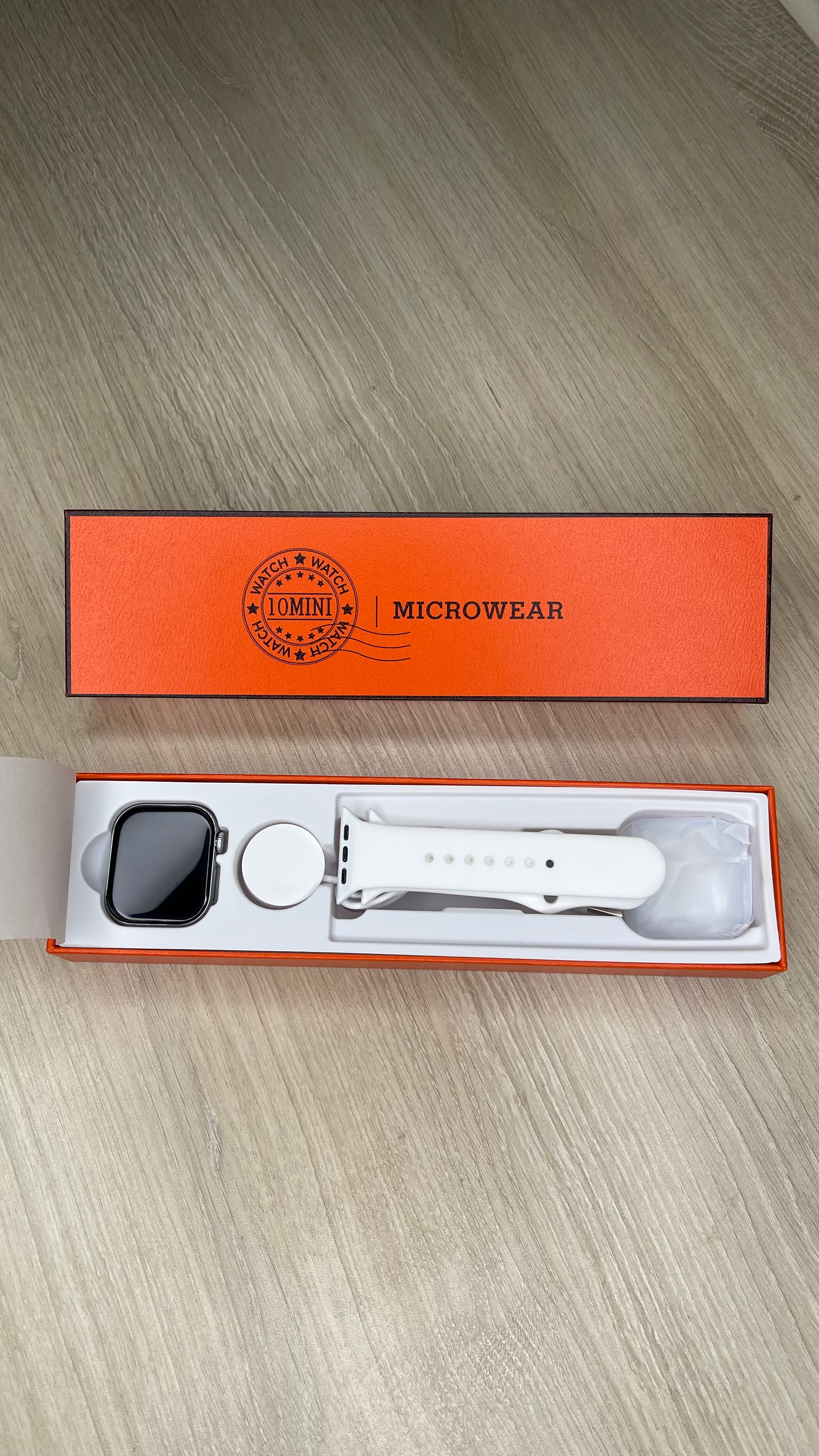 Relógio Smartwatch W10 Pro Mini Microwear 2025 - Série 10 com ChatGpt e Resistente Água Tela 42mm Amoled + Case de Proteção