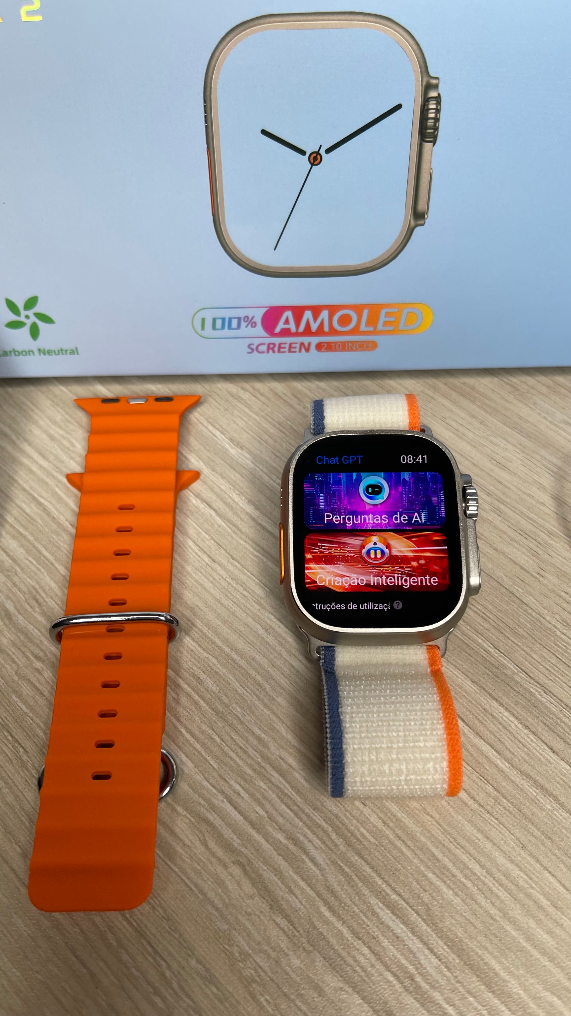 Relógio Smartwatch Hw69 Ultra2 Howear 2025 - Novo Lançamento com 2 Pulseiras Original