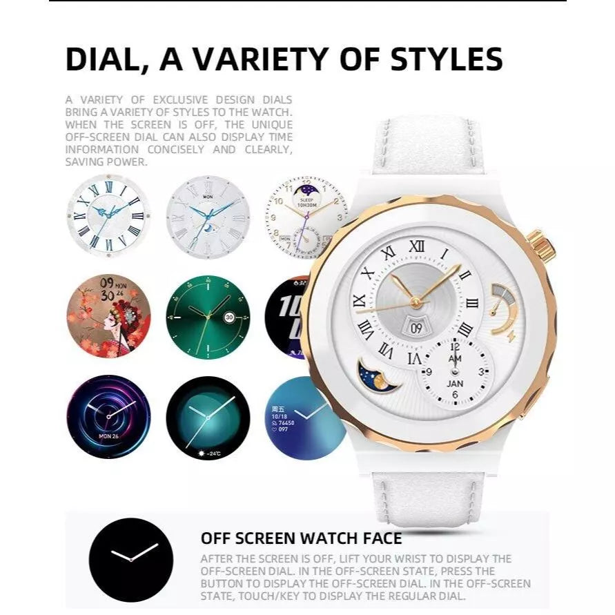 Relógio Smartwatch S38 Mini Feminino Khostar - Prova D'agua, GPS Integrado, Full Touch.