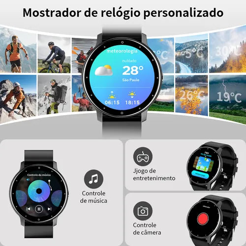 Relógio SmartWatch S38 serie 8 pro Khostar - GPS Integrado, Resistente a Água 49mm.