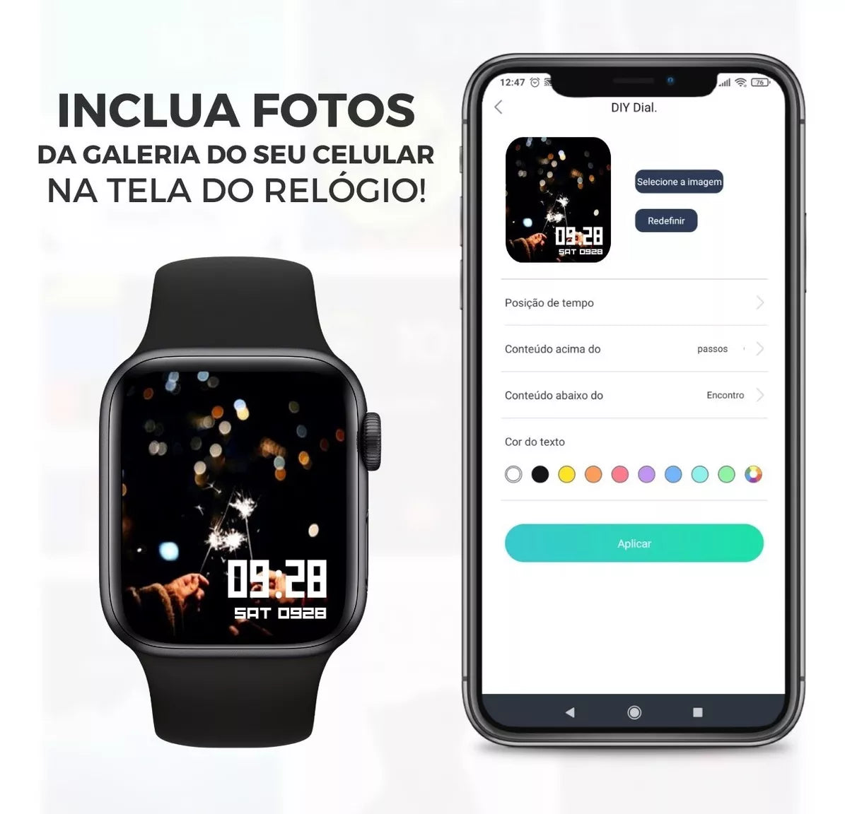 Relógio Smartwatch W10 Pro Mini Microwear 2025 - Série 10 com ChatGpt e Resistente Água Tela 42mm Amoled + Case de Proteção