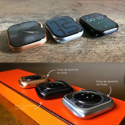 Relógio Smartwatch W10 Pro Mini Microwear 2025 - Série 10 com ChatGpt e Resistente Água Tela 42mm Amoled + Case de Proteção